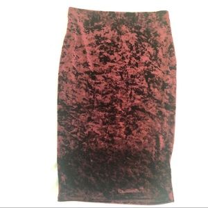 Velvet skirt